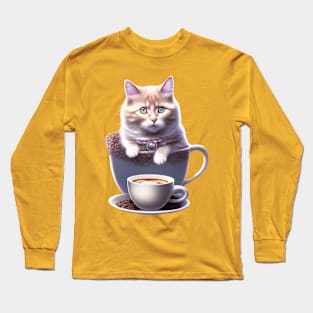 Cup of Kitty Long Sleeve T-Shirt